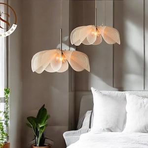 Lampada a sospensione Wabi-Sabi, lampada decorativa Japandi, lampada a sospensione nordica di lusso, paralume da soffitto scandinavo, lampada a sospensione moderna