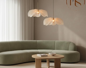 Wabi-Sabi Rattan Pendant Light, Japandi Nordic Lampshade
