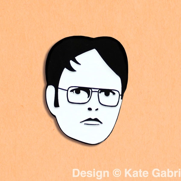 Dwight Schrute enamel lapel pin / Buy 3 Pins Get 1 Free with code PINSGALORE