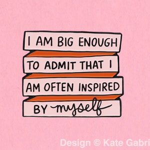 Inspired by Myself Parks and Recreation Leslie Knope quote enamel lapel pin