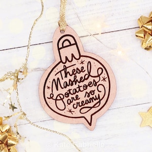 These mashed potatoes are so creamy // While You Were Sleeping Christmas ornament