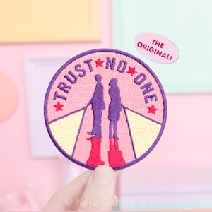 Trust No One X-Files iron-on patch