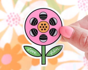 Filmrolle Blumen Sticker