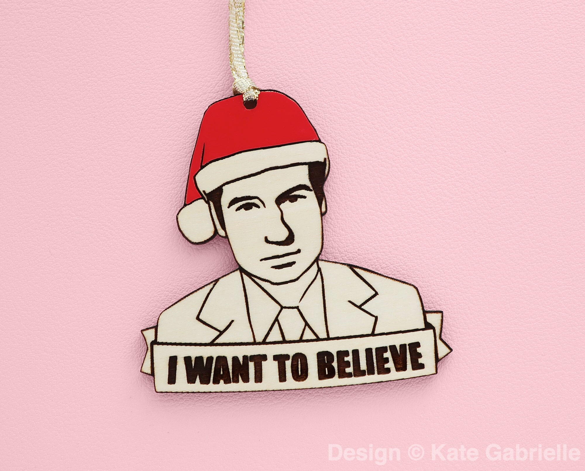 X-Files I want to believe Christmas ornament