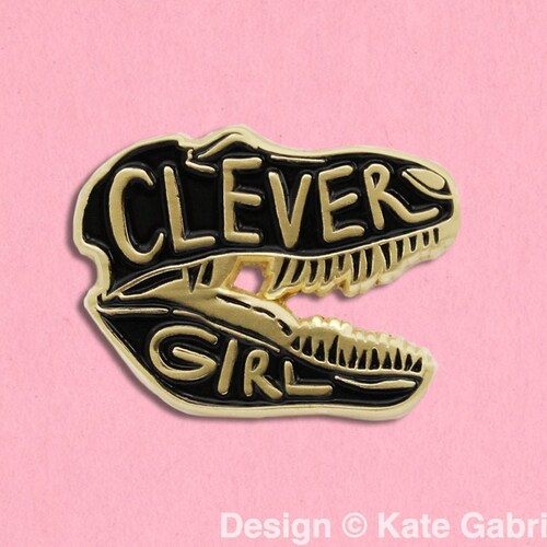 Blue Clever Girl Jurassic Park Enamel Lapel Pin / Buy 3 Pins Etsy