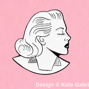 Lana Turner classic film enamel lapel pin - classic movies pin