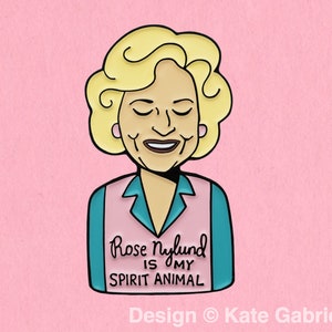 Rose Nylund Golden Girls enamel lapel pin / Buy 3 Pins Get 1 Free with code PINSGALORE