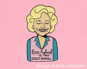Rose Nylund Golden Girls enamel lapel pin / Buy 3 Pins Get 1 Free with code PINSGALORE