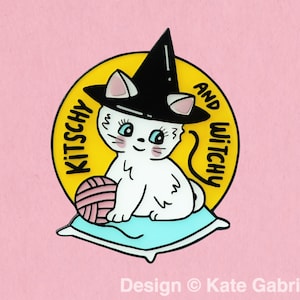 Kitschy and Witchy enamel lapel pin / Buy 3 Pins Get 1 Free with code PINSGALORE