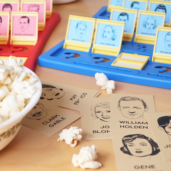 Printable Classic Film Guess Who cards