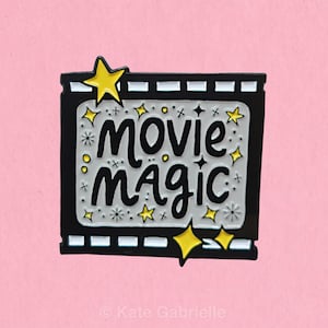 Movie magic enamel lapel pin