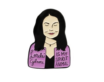 Lorelai Gilmore The Gilmore Girls enamel lapel pin