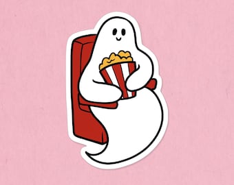 Movie theater ghost sticker