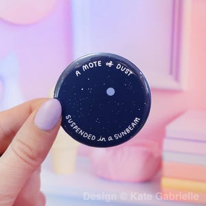 Pale Blue Dot button lapel pin