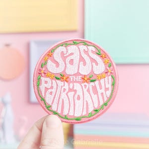 Sass the patriarchy feminist patch