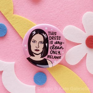 This dress is dry clean only Melanie button pin