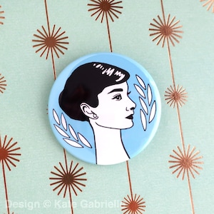Audrey Hepburn Classic Film Anstecknadel