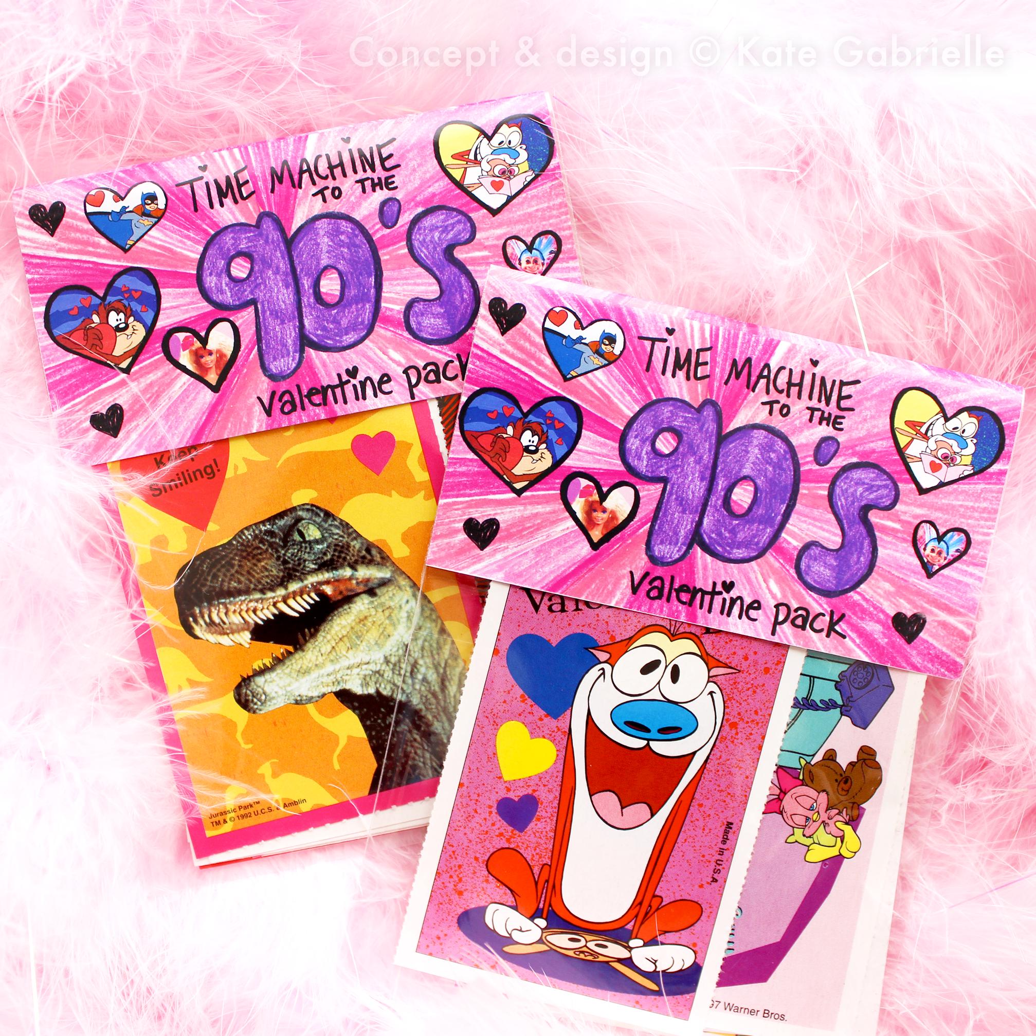 90s Valentine card assortment pack