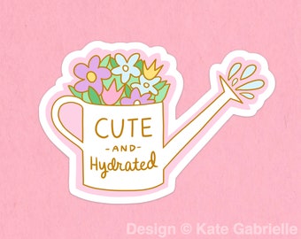 Cute and hydrated sticker / Buy 3 Stickers Get 1 Free with code FIDDLESTICKS