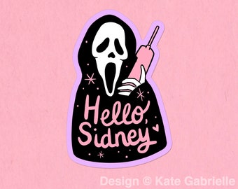 Hello, Sidney - Scream sticker / Buy 3 Stickers Get 1 Free with code FIDDLESTICKS