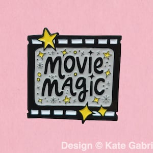 Movie magic enamel lapel pin