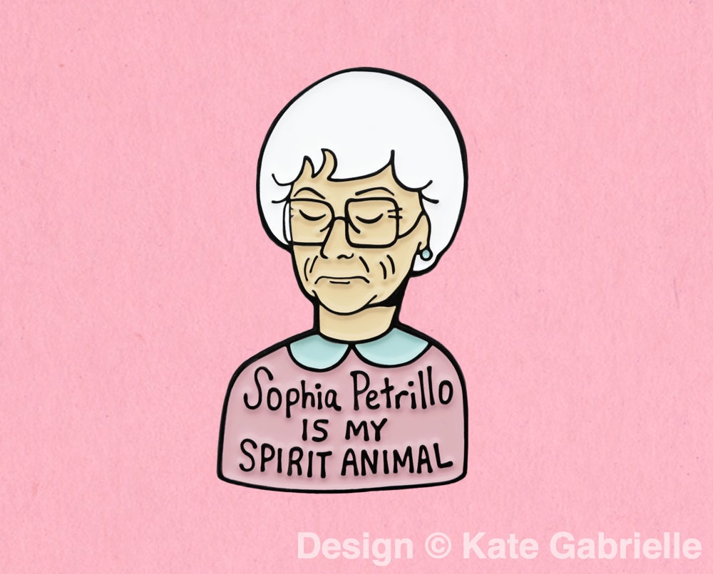 Sophia Petrillo Golden Girls enamel lapel pin