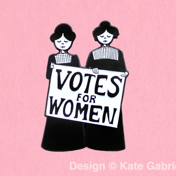 Votes for Women // suffragette feminist enamel lapel pin / Buy 3 Pins Get 1 Free with code PINSGALORE