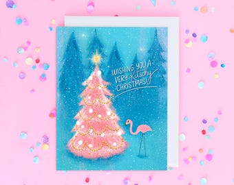 Retro Kitschy Christmas card