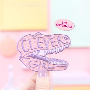 Clever Girl dinosaurus velociraptor opstrijkpatch