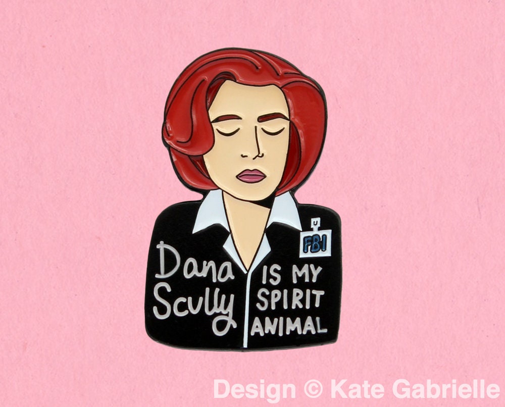 X-Files Dana Scully enamel lapel pin / Buy 3 Pins Get 1 Free with cod…