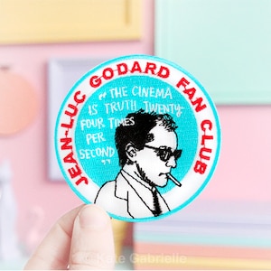 Jean Luc Godard Fan Club / French New Wave iron on patch
