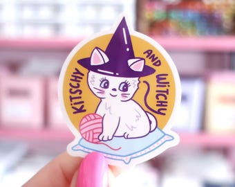 Pegatina kitsch y de brujas