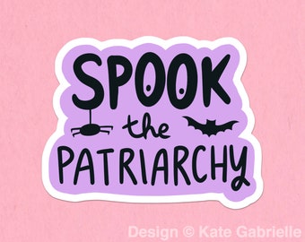 Laat de feministische sticker van het patriarchaat schrikken / Koop 3 stickers en krijg er 1 gratis met code FIDDLESTICKS