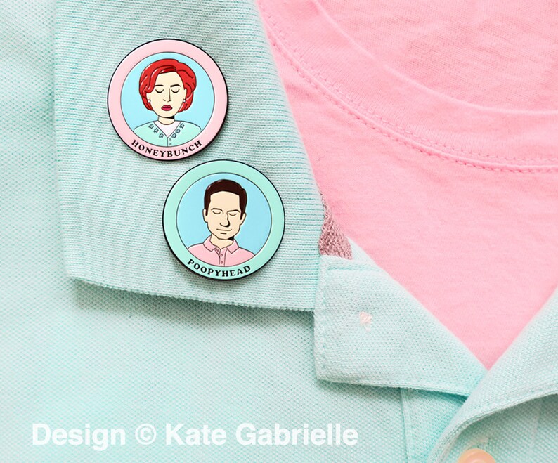 Mulder and Scully / Honeybunch and Poopyhead Xfiles Arcadia Etsy
