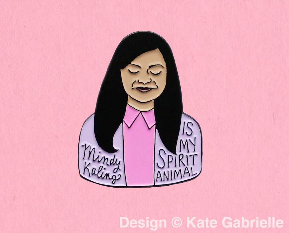 Mindy Kaling Enamel Lapel Pin / Buy 3 Pins Get 1 Free With - Etsy Denmark