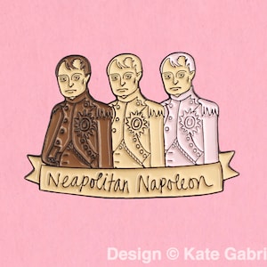 Neapolitan Napoleon enamel lapel pin / Buy 3 Pins Get 1 Free with code PINSGALORE