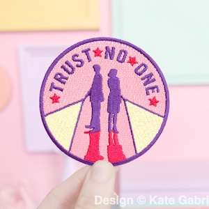 Trust No One X-Files iron-on patch