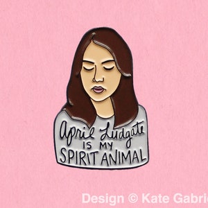 April Ludgate enamel lapel pin / Buy 3 Pins Get 1 Free with code PINSGALORE