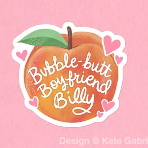 Bubble-butt Boyfriend Billy sticker / Buy 3 Stickers Get 1 Free with code FIDDLESTICKS