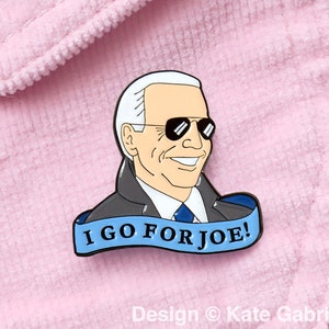 I go for Joe Biden enamel lapel pin / Buy 3 Pins Get 1 Free with code PINSGALORE image 1