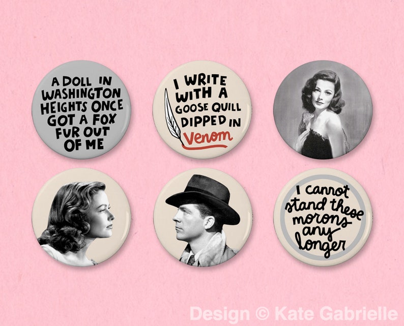 Laura classic movie button set
