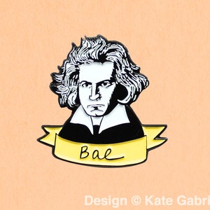 Bae Beethoven pun enamel lapel pin / Buy 3 Pins Get 1 Free with code PINSGALORE