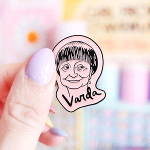 Agnes Varda enamel lapel pin - classic movies French new wave pin