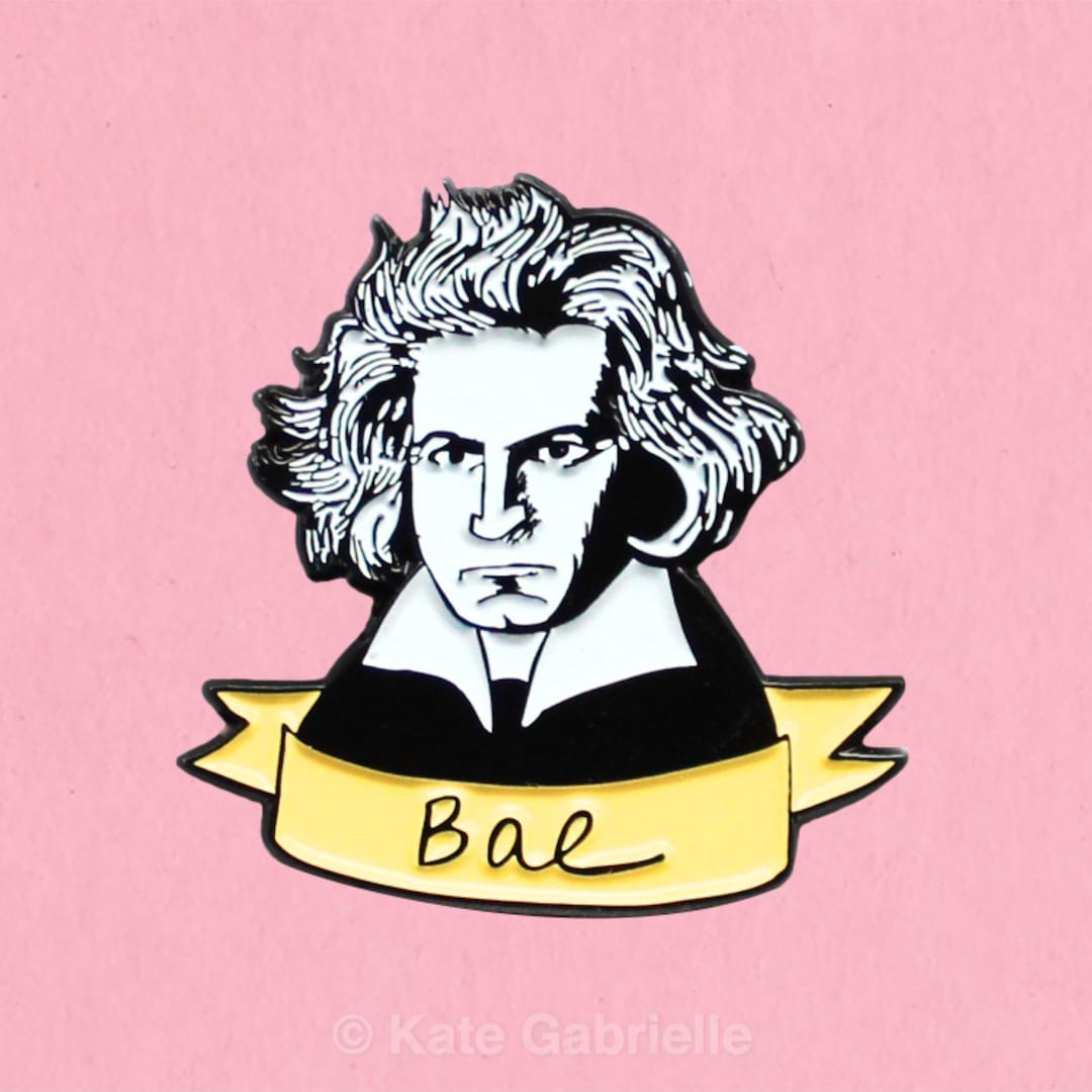 Bae Beethoven Pun Enamel Lapel Pin - Etsy