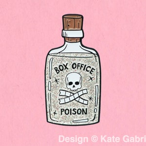 Box office poison enamel lapel pin / Buy 3 Pins Get 1 Free with code PINSGALORE