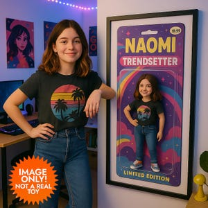 Benutzerdefiniertes Actionfigurenporträt von Ihrem Foto, personalisiertes Puppenbildkarikatur-Kunstgeschenk, digitaler Download-Bilddatei, kein physisches Spielzeug