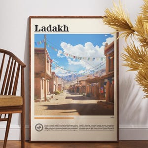 Ladakh Travel Print - India, Ladakh Poster, India Poster, Travel Wall Art, India Print, Ladakh Wall Art, India Wall decor, Leh Ladakh Print
