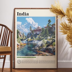 India Travel Print - Asia, Travel Poster, India Poster, Travel Wall Art, India Print, India, India Wall Art, South Asia Poster, India Decor