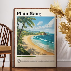 Phan Rang Travel Print - Vietnam, Phan Rang Poster, Vietnam Poster, Travel Wall Art, Vietnam Print, Phan Rang Wall Art, Asia Travel Print
