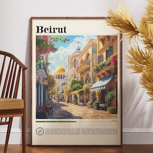 Beirut Travel Print - Lebanon, Beirut Poster, Lebanon Poster, Travel Wall Art, Lebanon Print, Lebanon, Asia, Beirut Art, Middle East Poster